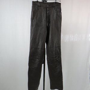Michael Hoban North Beach Leather Brown Pants